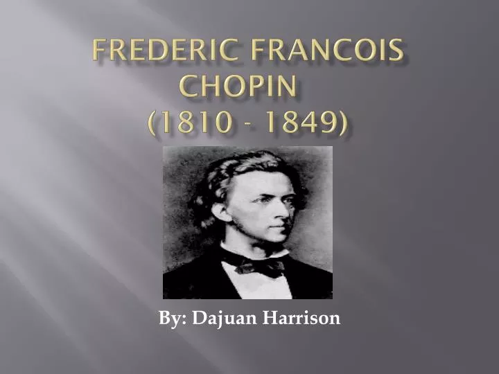 frederic francois chopin 1810 1849