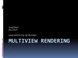 Multiview Rendering