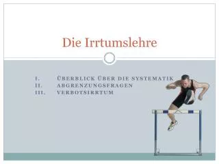 die irrtumslehre