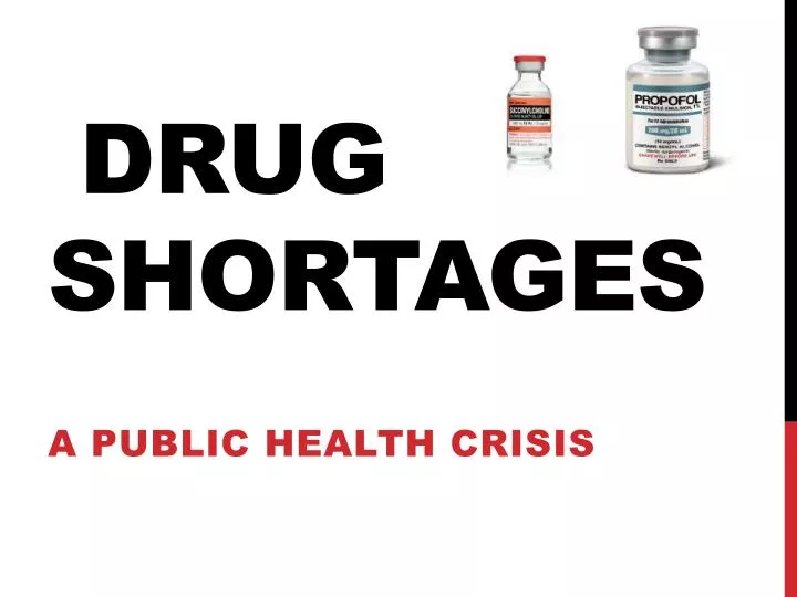drug shortages