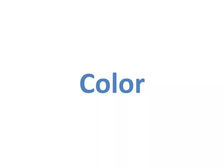 color