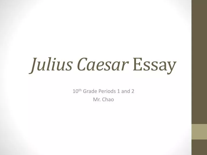 julius caesar essay