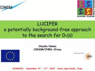 LUCIFER a potentially background-free approach to the search f or 0 nbb