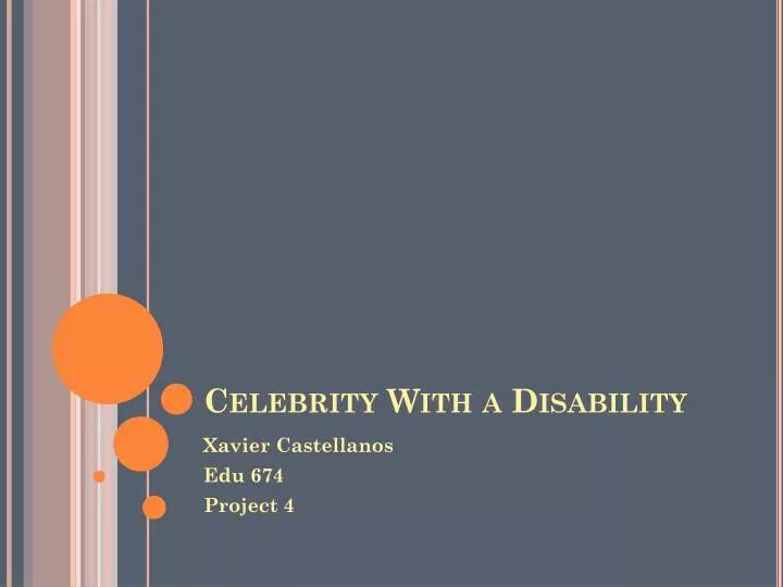 celebrity with a disability