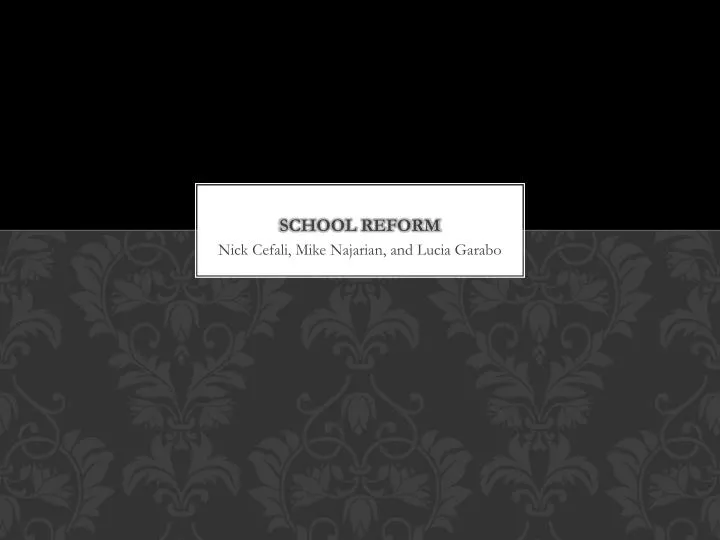 school reform