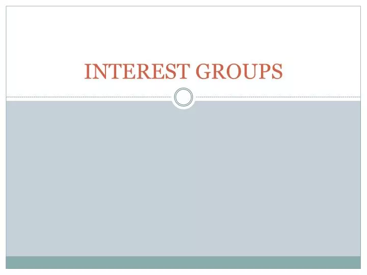 interest groups