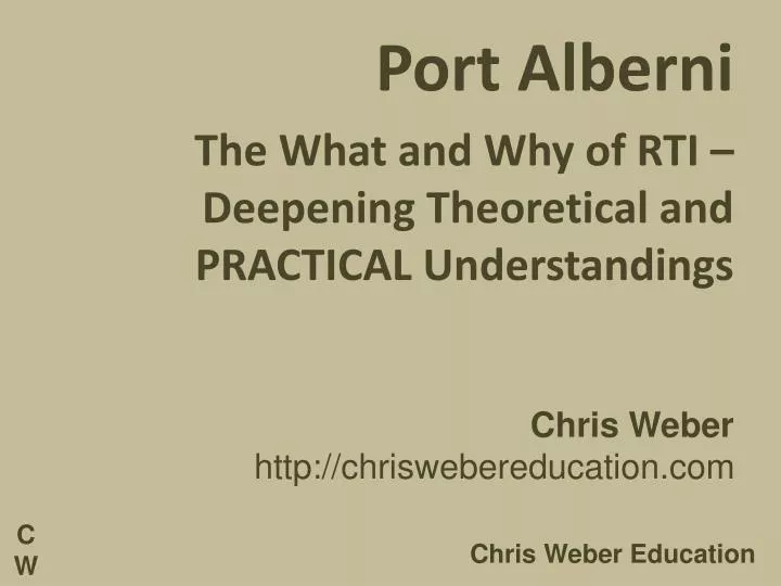 port alberni the what and why of rti deepening theoretical and practical understandings