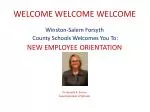 WELCOME WELCOME WELCOME