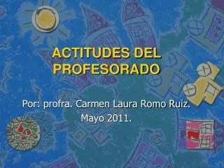 actitudes del profesorado