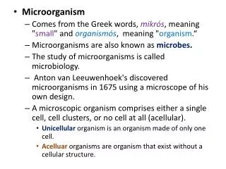 Microorganism
