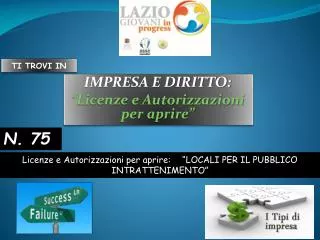 impresa e diritto licenze e autorizzazioni per aprire