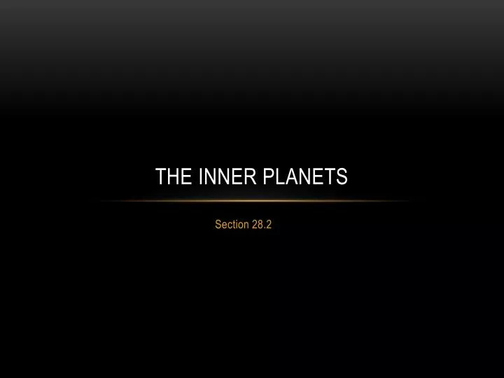 the inner planets