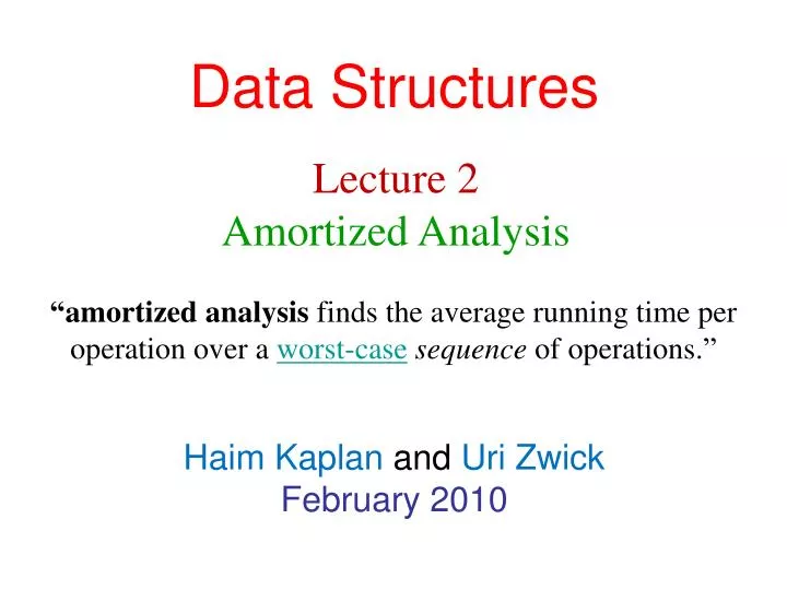 data structures