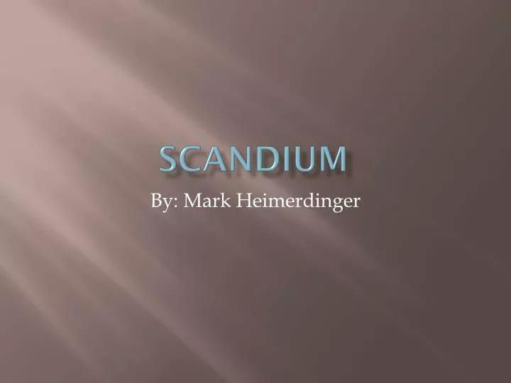 scandium