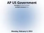AP US Government - slide 1
