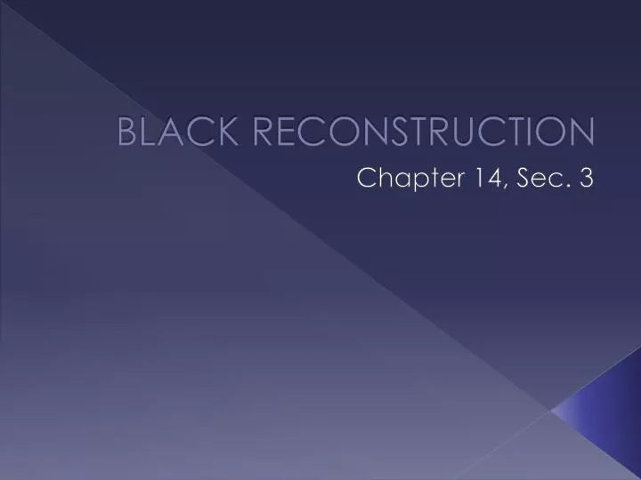 black reconstruction