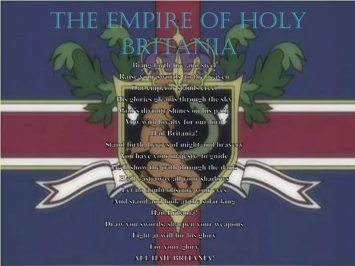 the empire of holy britania