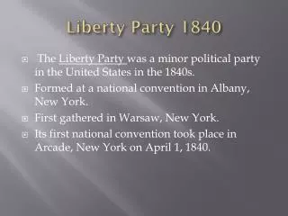 liberty party 1840