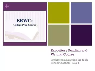 Expository Reading and Writing Course