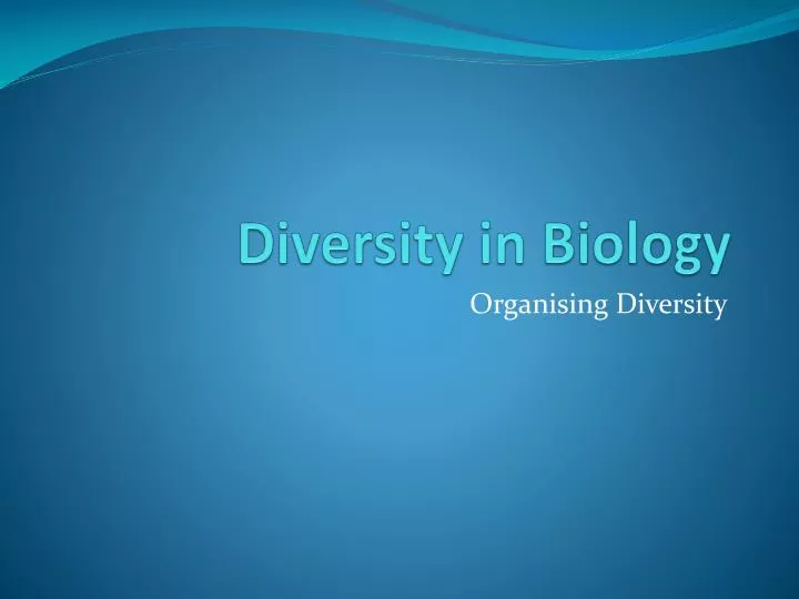 diversity in biology