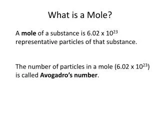 what is a mole
