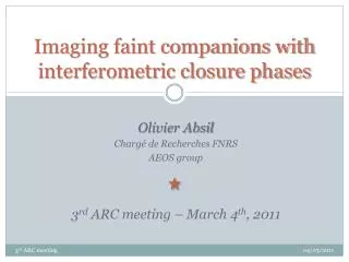 Imaging faint companions with interferometric closure phases