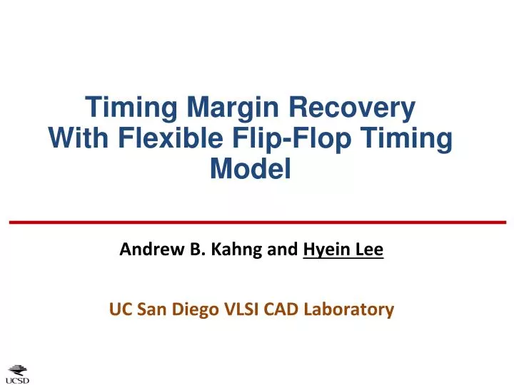 timing margin recovery with flexible flip flop timing model