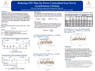 Reducing ATE Time for Power Constrained Scan Test by Asynchronous Clocking