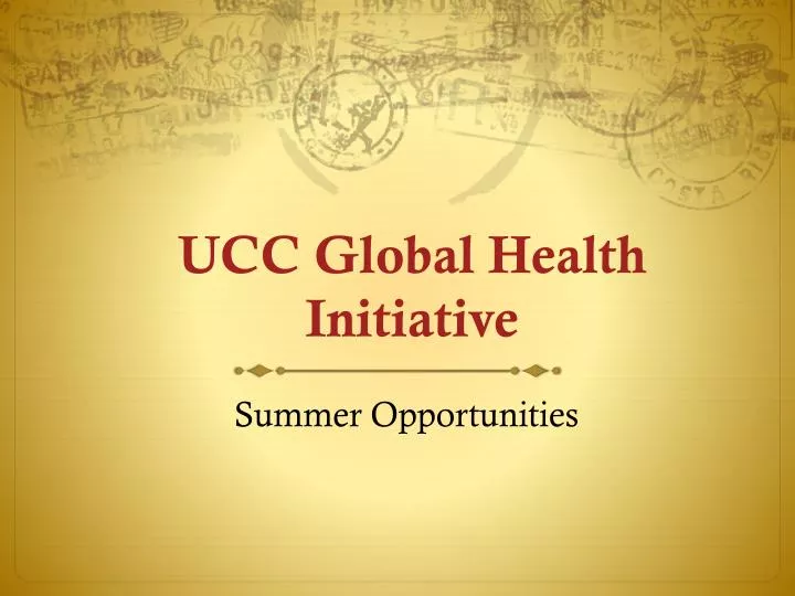 ucc global health initiative