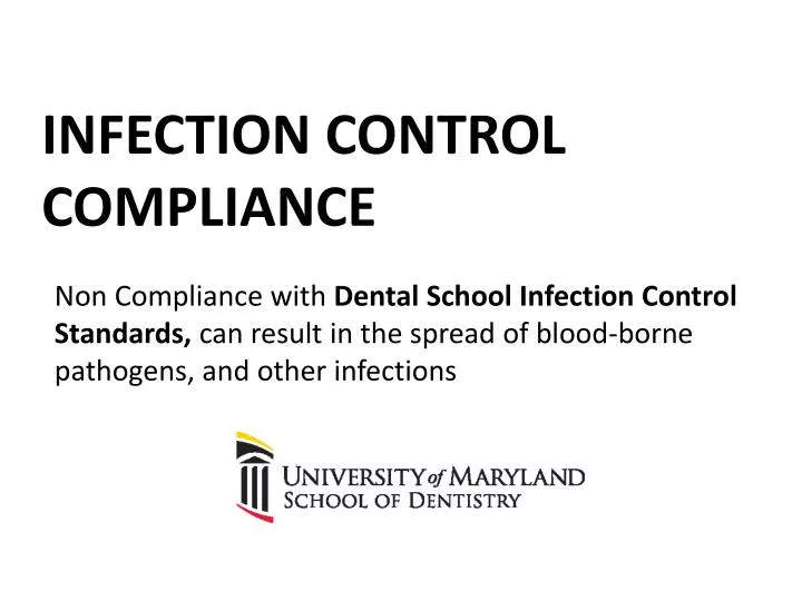infection control compliance