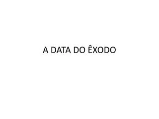 a data do xodo