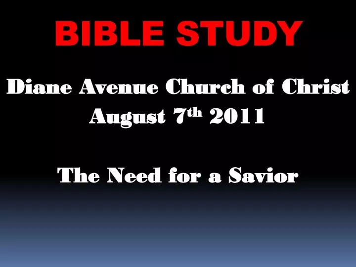 bible study