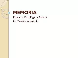 memoria