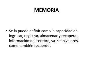 memoria