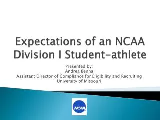 Expectations of an NCAA Division I Student-athlete