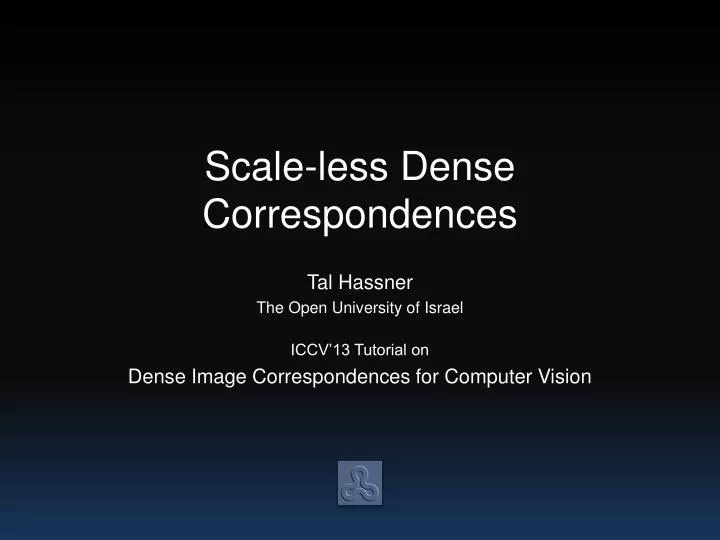 scale less dense correspondences