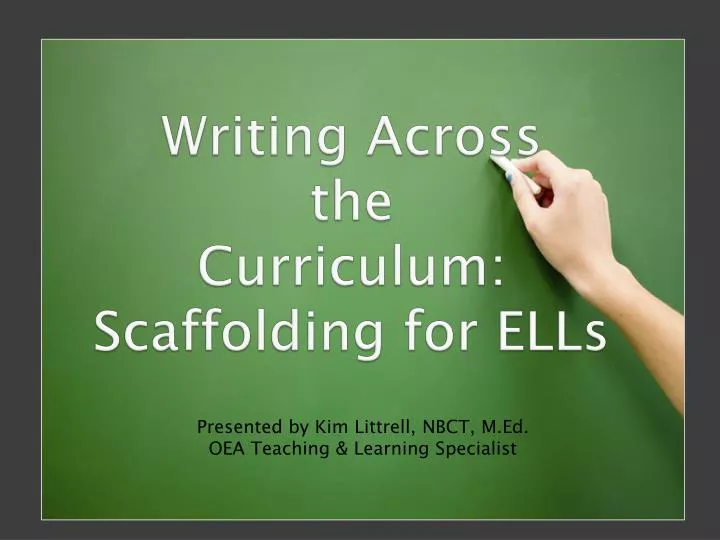 writing across the curriculum scaffolding for ells