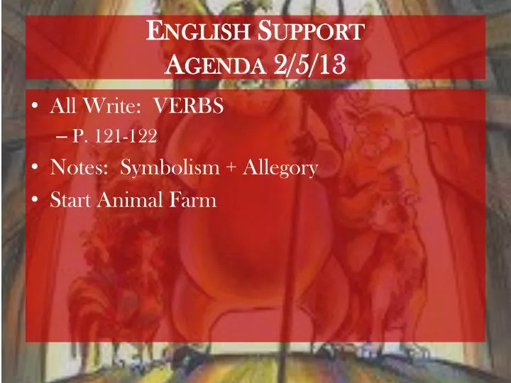 english support agenda 2 5 13