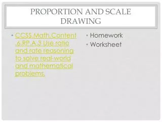 Proportion and scale drawing