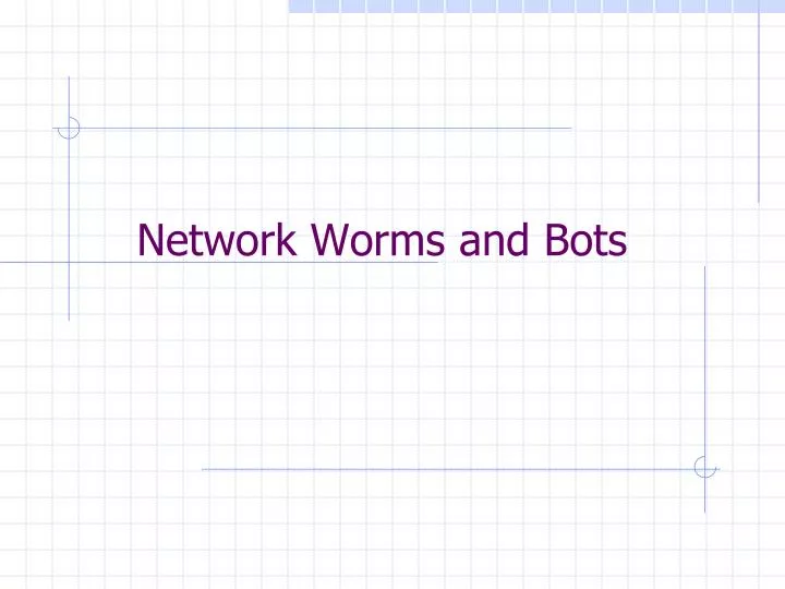 network worms and bots
