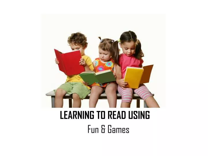 learning to read using