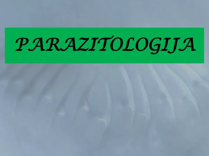 parazitologija