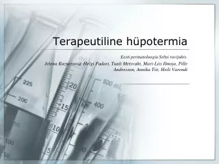 terapeutiline h potermia