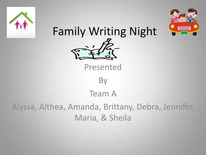family writing night