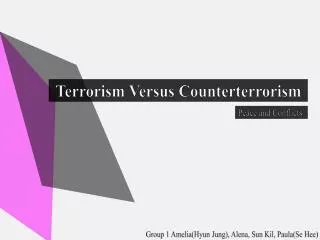 Terrorism Versus Counterterrorism