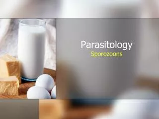 Parasitology Sporozoons