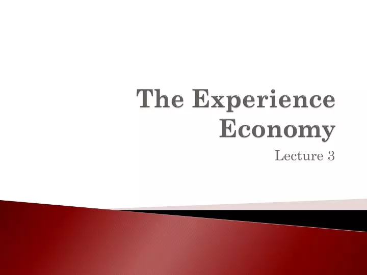 the experience economy