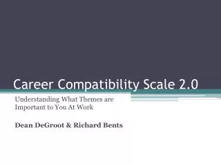 Career Compatibility Scale 2.0