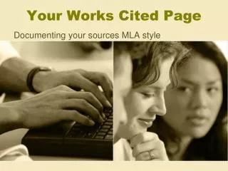 Your Works Cited Page