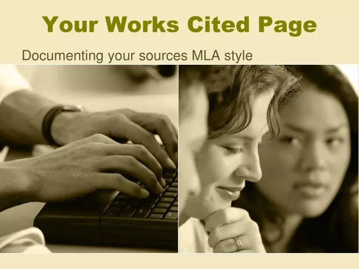 your works cited page